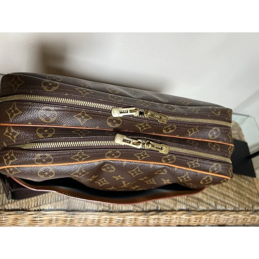 Louis Vuitton Monogram Reporter PM Bag Brown Coated Canvas  SP0054 May 2004